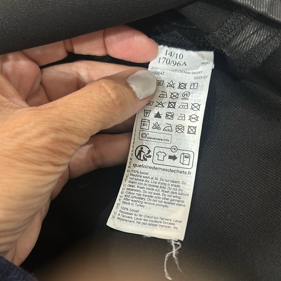 All Saints Andy Leather Skirt US 10 UK 14 EU 42 - Picture 4 of 8